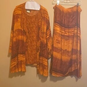 3 piece skirt set